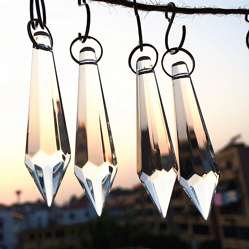 10 Colorful Crystal Chandelier Lamp Prisms Suncatcher Hanging Drops Pendant 55mm 