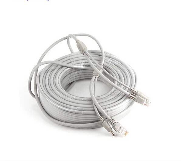 30M CCTV Network Cable RJ45 CAT5/CAT-5e Cable + DC Power Extension CCTV network Ethernet Cable For IP Camera NVR System 30M CCTV Network Cable RJ45 CAT5/CAT-5e Cable + DC Power Extension CCTV network Ethernet Cable For IP Camera NVR System