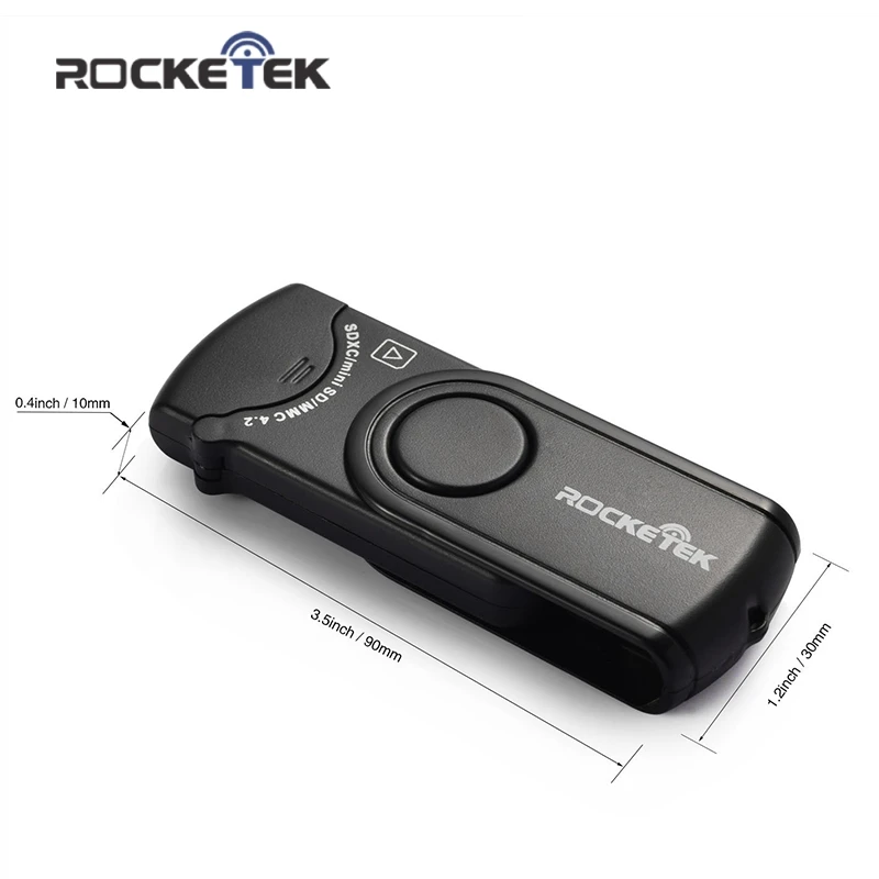 Rocketek Высокое качество usb 3,0 мульти 2 в 1 устройство для чтения карт памяти Адаптер для SD/TF micro SD для ПК компьютер ноутбук аксессуары