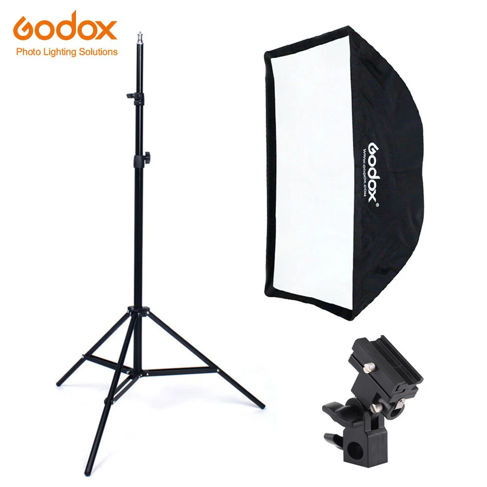 Godox 50*70 см Зонт софтбокс кронштейн светильник Стенд Комплект для строб студия Вспышка Скорость светильник фотографии