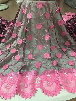 

Nigerian Lace Fabric david-6648 flower african French Net Lace Fabric Tulle Mesh Fabric