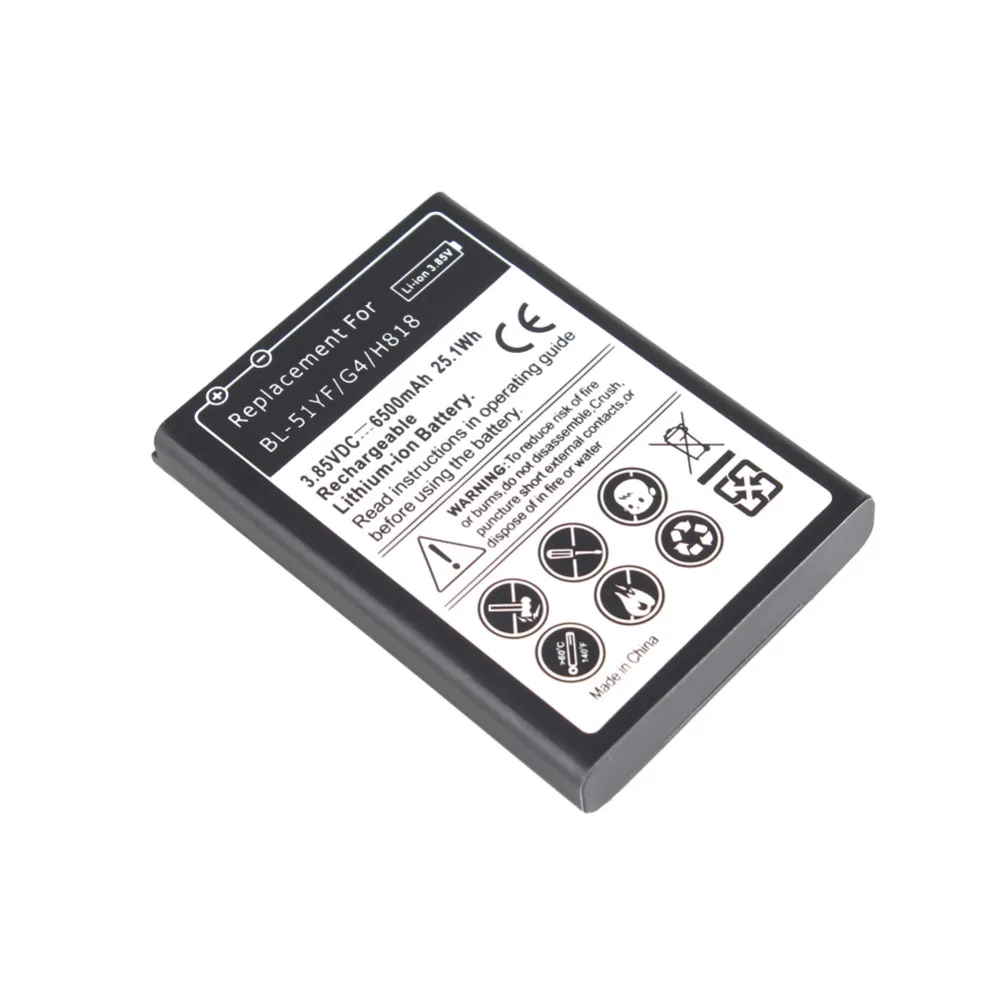 High Capacity 6500mAh Replacement Li-ion Battery With Back case For LG G4 BL-51YF/ H818 H815 H818N Phone battery Bateria High Capacity 6500mAh Replacement Li-ion Battery With Back case For LG G4 BL-51YF/ H818 H815 H818N Phone battery Bateria