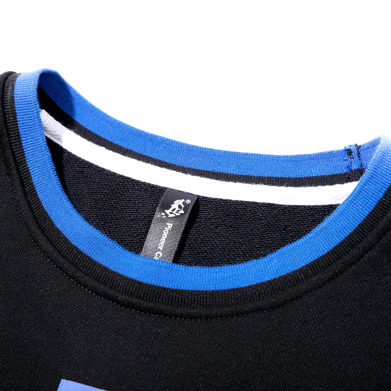 Pioneer Camp 2019 brand Fashion Mens Sweatshirt Color Block Patch Letter Printed hip hop steetwear Oversized Sweatshirts Male Pioneer Camp 2019 brand Fashion Mens Sweatshirt Color Block Patch Letter Printed hip hop steetwear Oversized Sweatshirts Male