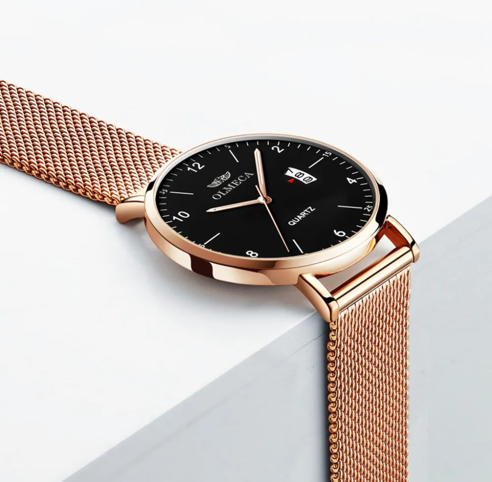 OLMECA high-end authentic European and American luxury trend watch ultra-thin mesh belt quartz watch free postage OLMECA high-end authentic European and American luxury trend watch ultra-thin mesh belt quartz watch free postage