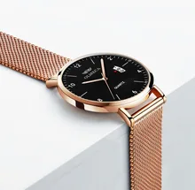 OLMECA high-end authentic European and American luxury trend watch ultra-thin mesh belt quartz watch free postage 