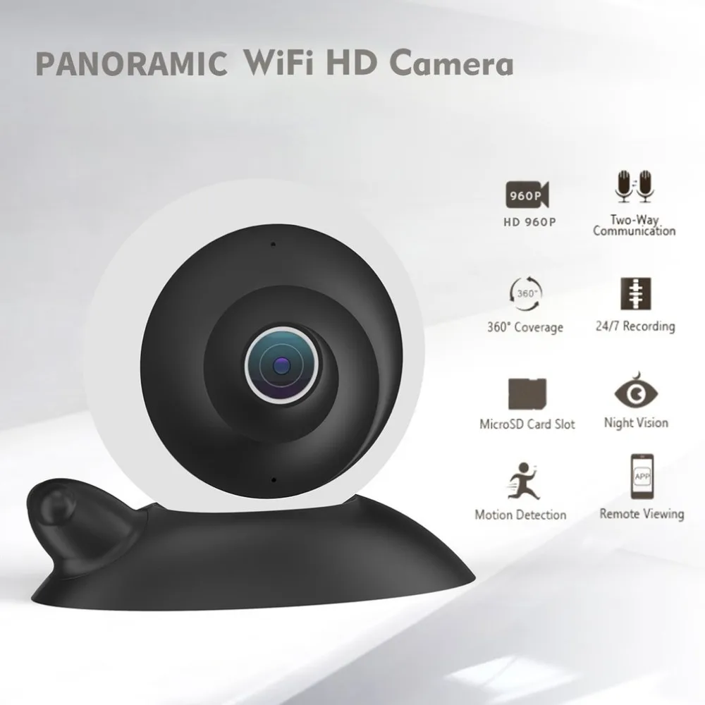 

Panoramic HD 960P Wifi Secirity IP Camera Voice Intercom Night Vision Baby Monitor Support Phone Remote Viewing With Night Light