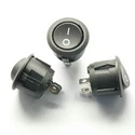 KCD1-105 Round On-Off 10A 125V 6A 250V 2 pins  black