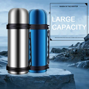 

1100ML Thermos bottle Stainless Steel Vacuum Flasks Thermoses with Water Cup Coffee Tea Thermos Bottle for Outdoor Travel