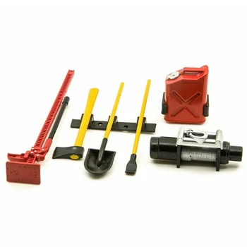 

1/10 Scale RC Rock Crawler Part Set Axe Digging Shovel Oil Tank for AXIAL SCX10 D906 Truck BM88
