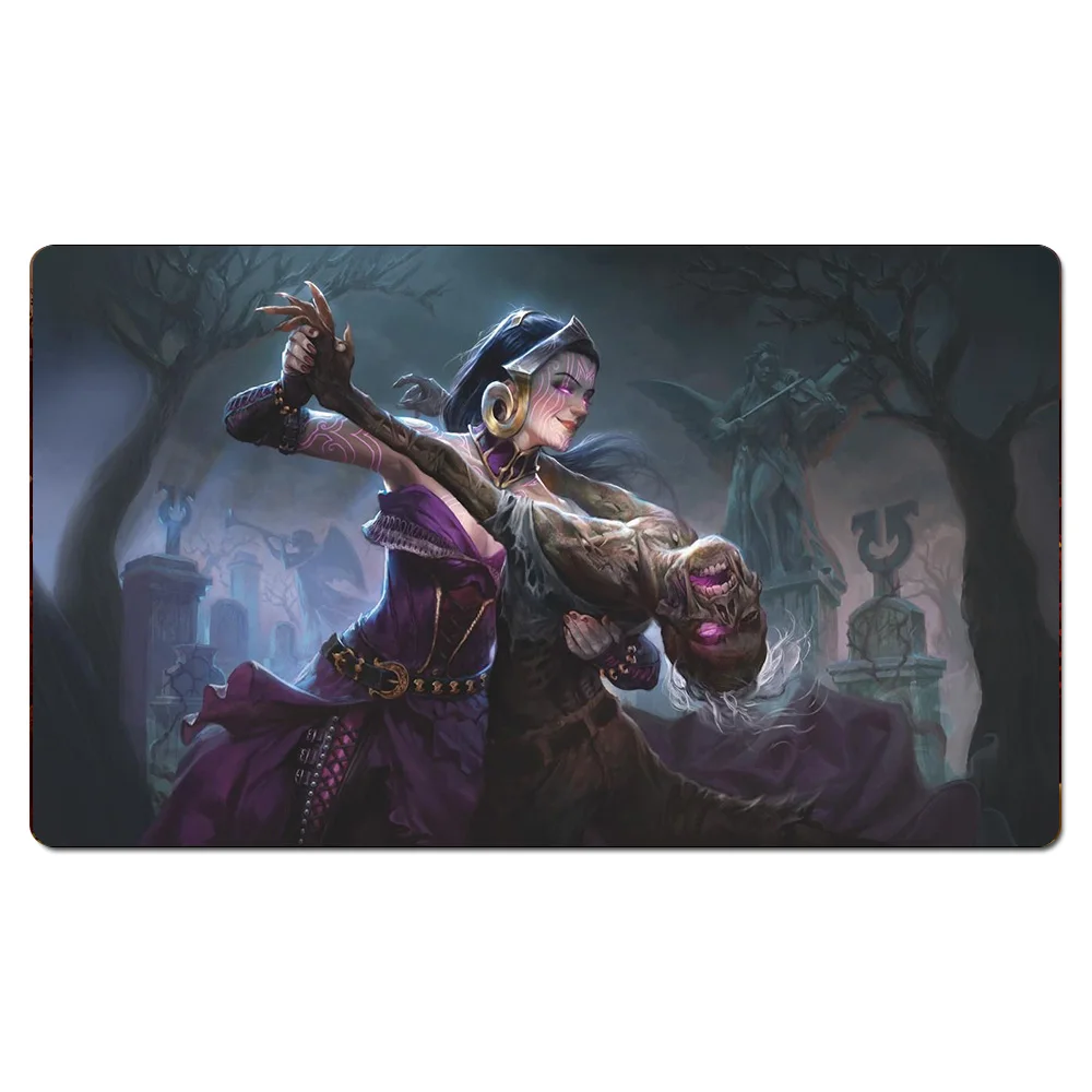 

Macabre Waltz Playmat Magical Board Games Play Mat,Custom Design Rug Table Game Pad with Free Gift Bag Dropship