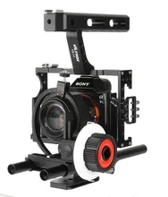 Viltrox 15mm Rod Rig DSLR Vidéo Cage Kit Stabilisateur + Poignée Grip + Follow Focus pour Sony A7II A7r A7s A6300 Panasonic GH4/M5