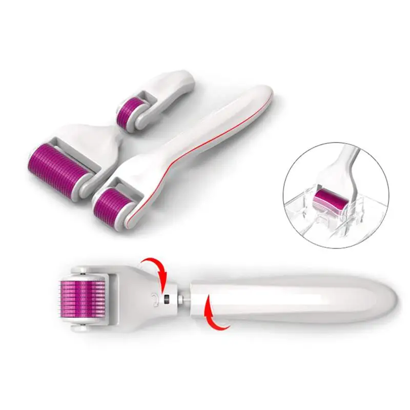 

RUIMIO 4-in-1 Micro-needle Skincare Roller Pins Set Facial Body Skin Care Cleaner Tool Massage Tools