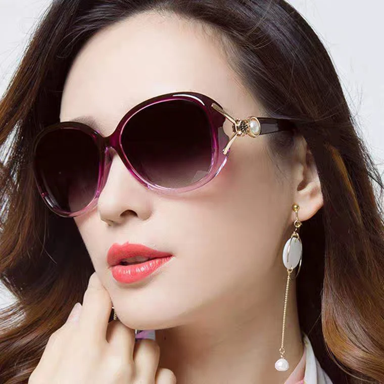 Овальный женские солнцезащитные очкив ретро стиле UV400 большие круглые градиентные солнцезащитные очки Роскошные Брендовая Дизайнерская обувь Винтаж Lunette De Soleil Femme