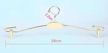 

Metal Bra Clothes Hanger Round Hook Underwear Lingerie Drying Rack With Clothespins 28cm Rose Gold SN2446