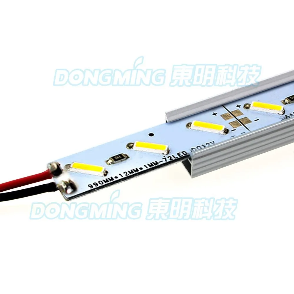 5 шт.* 0,5 м светодиодный светильник с жесткой полоской luces 7020 50 см DC 12 В U/V алюминиевый корпус 36led натуральный/теплый белый светильник для домашнего шкафа s
