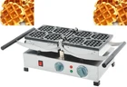 110V 220V Commercial Use Non-stick Electric Belgian Waffle Liege Baker Machine