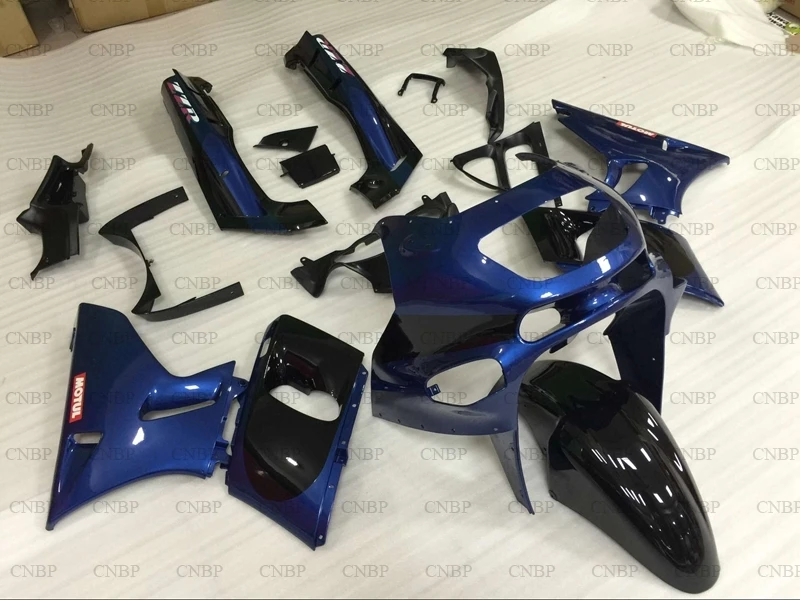 Zzr400 1993-2007 Abs обтекатель Zzr 400 03 04 Обтекатели для Kawasaki Zzr400 01 02 черно-голубые обтекатели