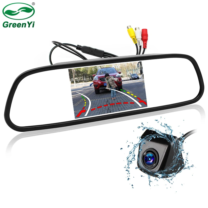 Car Intelligent Dynamic Trajectory Tracks Rear View Camera Reverse Backup Vehicle Camera With 4.