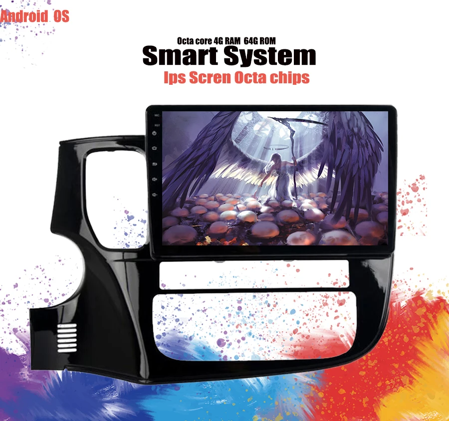 Discount 4GB RAM Outlander 3rd 4WD 2013 2014 2015 2016 2017 2018 2019 Android 9.1 Car DVD multimedia 3/4G Wifi autoradio stereo NO dvd 3