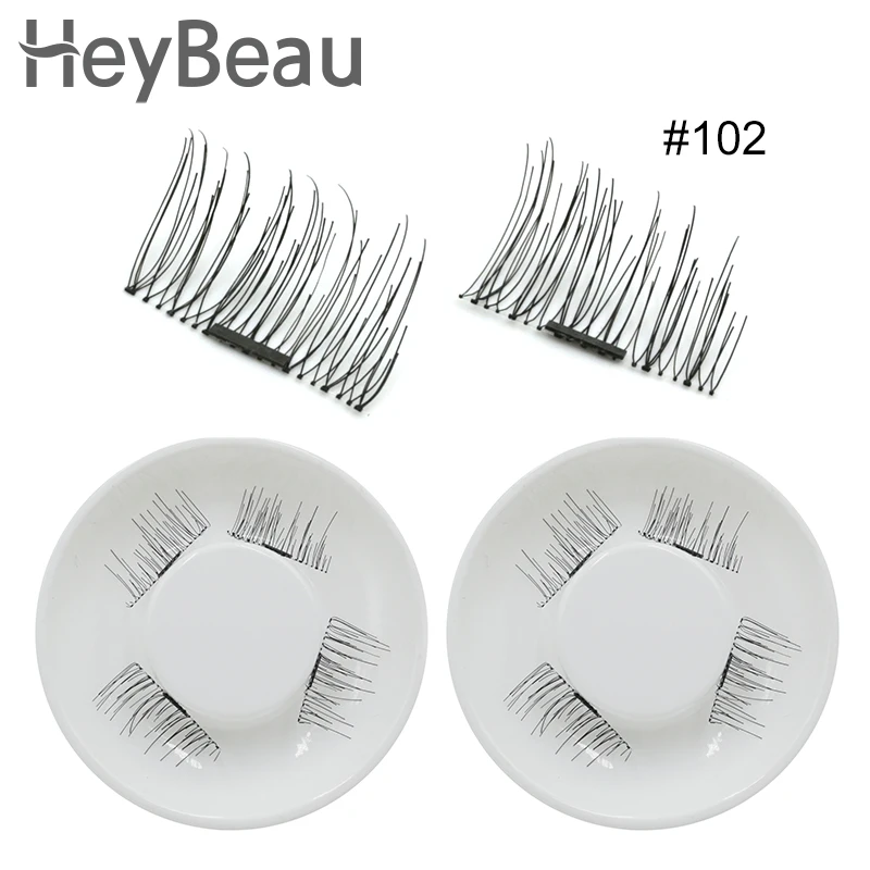 

cilios imas 4Pcs 3D Magnetic Eyelashes extension lash Natural Full Strip eyelashes magnets fiber Make Up sets human hair eyelash