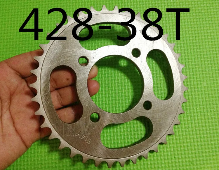 Motorritzel 428 #38 T Zähne/motorrad kettenrad/Für 428 Kette Mit Halteplatte Locker Motorrad Dirt