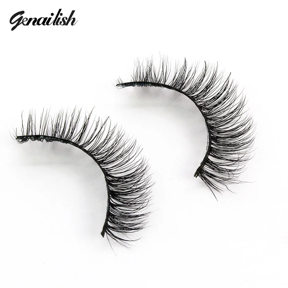 

1 pair 3D Handmade Mink Eyelashes individual Natural False Eyelashes for Beauty Makeup fake Eye Lashes Extension-A03