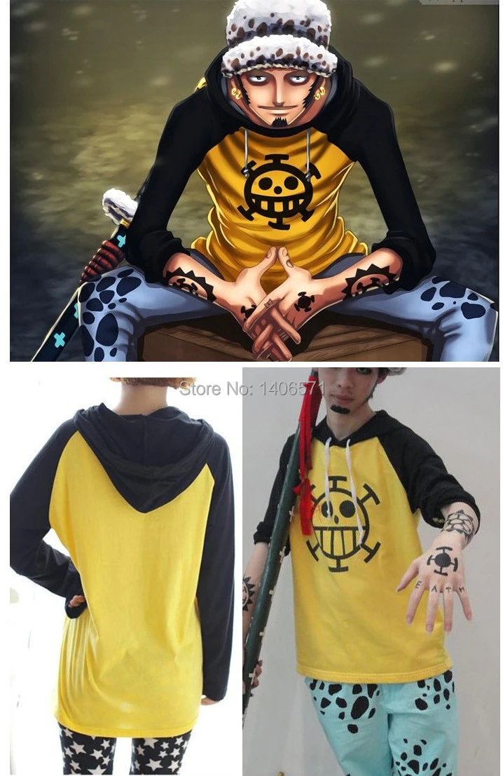 Hot Anime One Piece Trafalgar Law Hoodie Unisex Yellow Jacket Cosplay Costume Anysize Jacket Diesel Jacket Jerseyjacket Shop Aliexpress