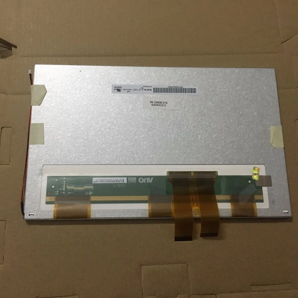 Auo 10.1 Polegada Tft A101vw01 v3 Tela Lcd com Painel de Toque Wvga 800 Rgb 480 Enviar Cabo de Extensão A101vw01 V.3 - Imagem 2