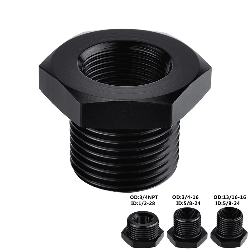 SPEEDWOW масляный фильтр Резьбовой Адаптер 1/ 28 24 до 3/4 NPT 5/8 16 5 8/24 13/16 16NPT алюминиевый