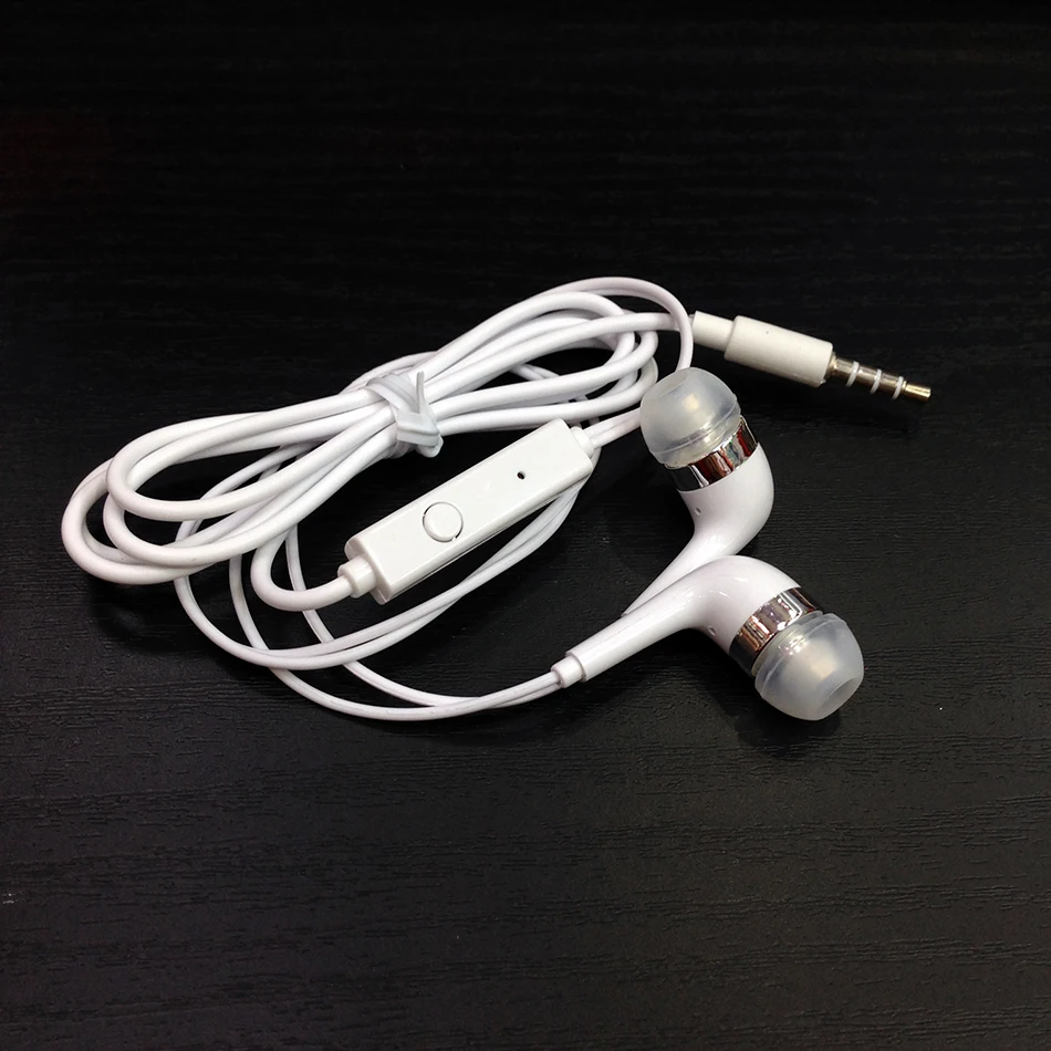 Обычные наушники белые гарнитуры громкой связи со встроенным микрофоном 3,5 мм в ухо для SAMSUNG проводной наушник для смартфонов