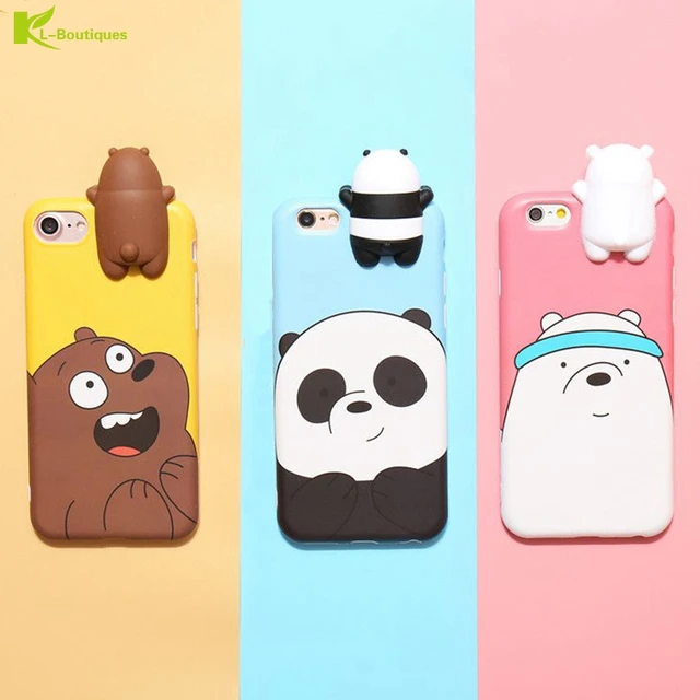 Kl boutiques silicon case for iphone 6 6s plus case 3d cute three ... Case in 3d