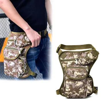 

Men Women Drop Leg Bag Canvas Multi-Pocket Cycling Waist Pouch Outdoor Sports Casual Bags Best Sale-WT