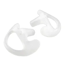 Replacement Soft Silicone Gel Earbuds Ear Plugs for Two-Way Walkie Talkie Radio Air Acoustic Coil Tube Earpiece Headphone