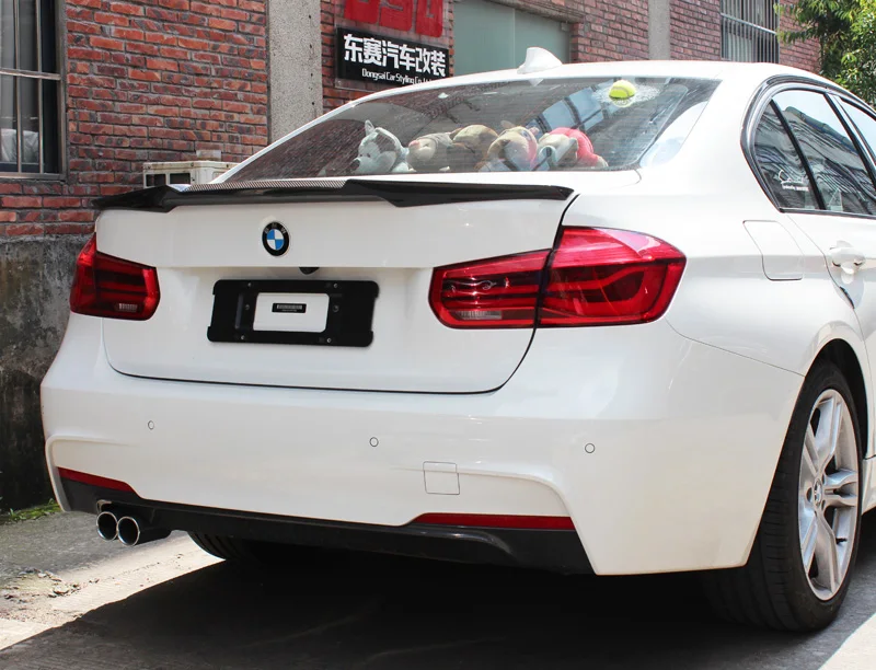 For BMW 3 Series F30 F35 F80  M4V Type 2 Style 12-17 Carbon Fiber Rear Spoiler (5)