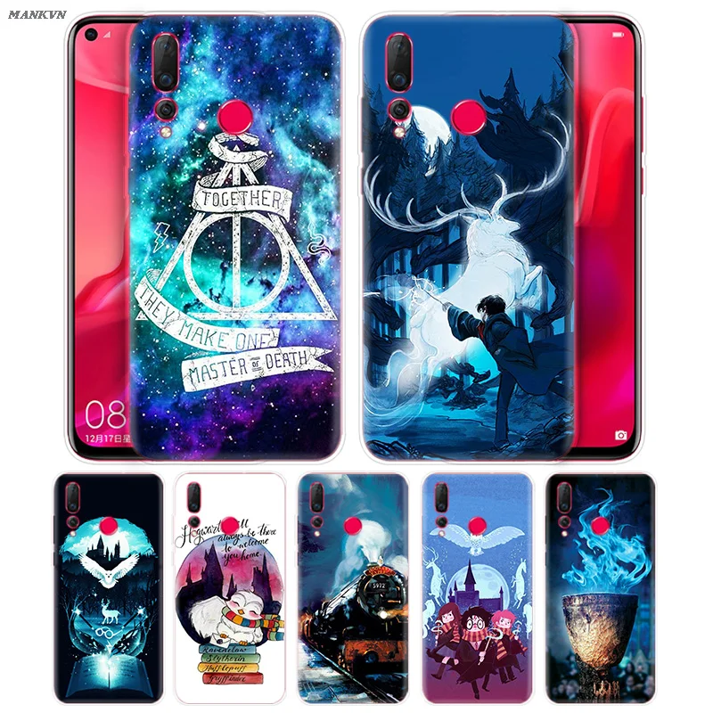 

Soft Case for Huawei Honor 7C 7A 7S 8X 8C 9i 9N P8 P9 Y9 Lite Pro 2018 2019 Hogwarts Castle Harry Potter Cartoon Rubber Cover