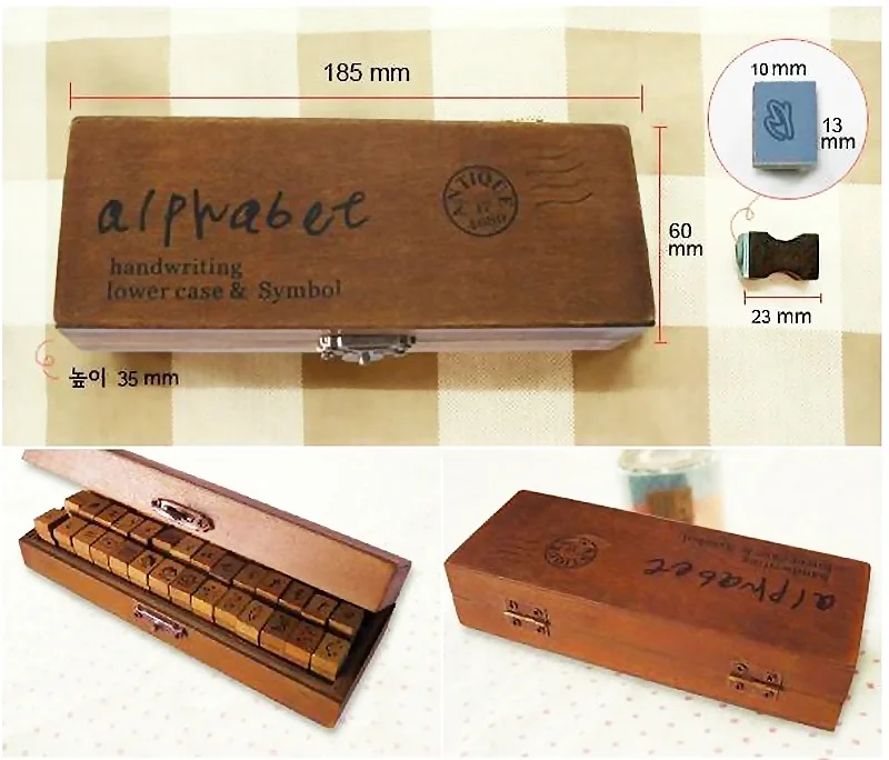 42 шт./компл. стандартный кричащий алфавит и номер деревянный набор штампов DIY декоративная печать смешная работа деревянная коробка
