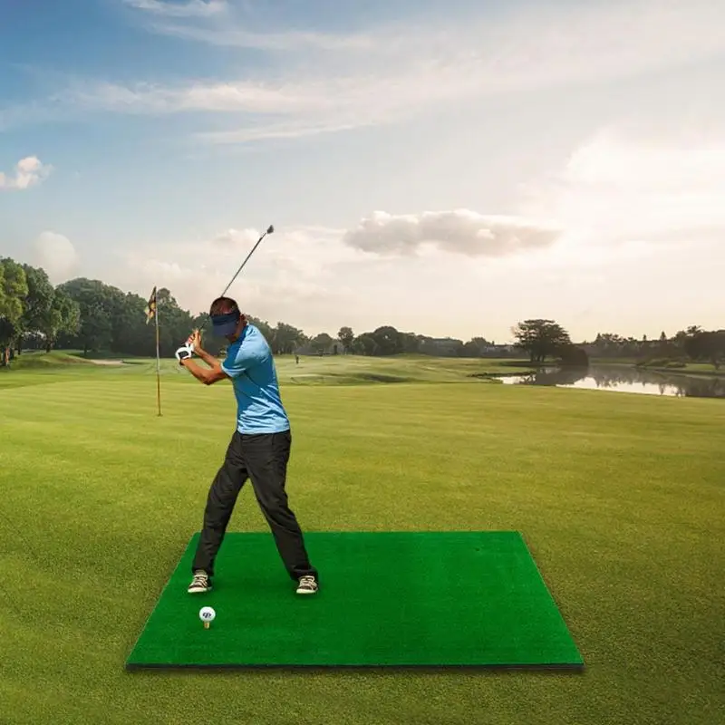 Newest Golf Practice Mat Residential Training Artificial Grass Golf Exercise Mat Practice Rubber Tee Holder Golf MAT 5ft*3ft Newest Golf Practice Mat Residential Training Artificial Grass Golf Exercise Mat Practice Rubber Tee Holder Golf MAT 5ft*3ft