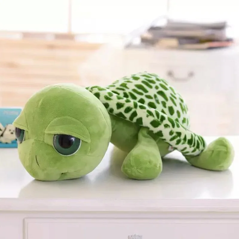 Big Eyes Green Turtle Cute Soft Plush Toy Stuffed Tortoise Animal Gift KV 