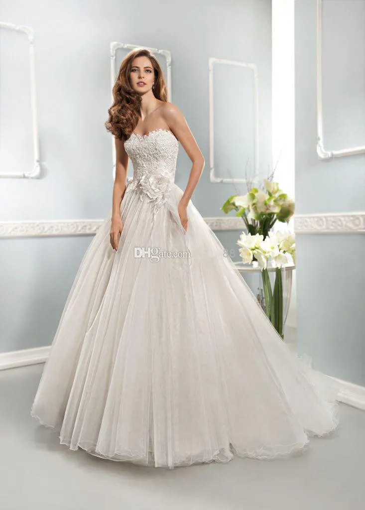 2016 Collection Essence Best selling Wedding Gowns A Line Sweetheart