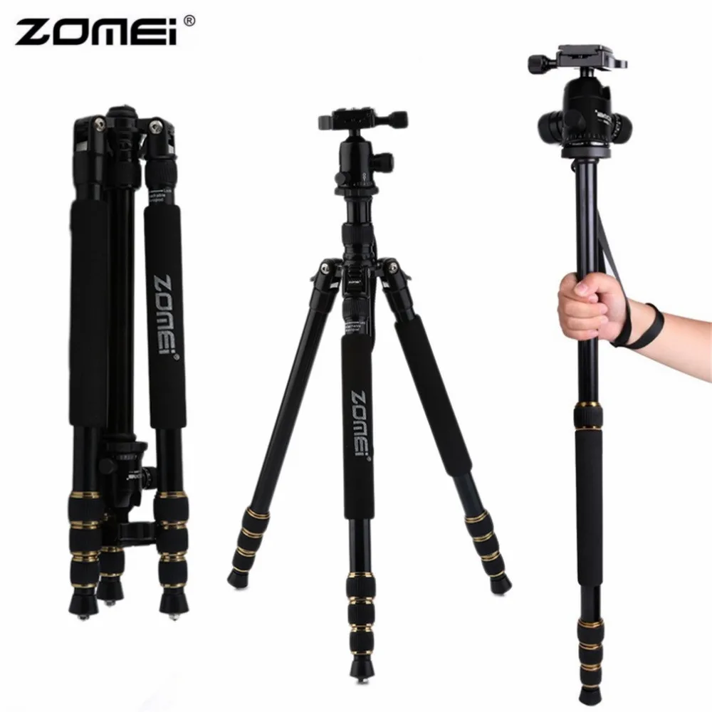 

ZOMEI Z668 Professional Portable Camera Tripod Stand Monopod For DSLR Camera Digital Camera With Ball Head Drop Shipping
