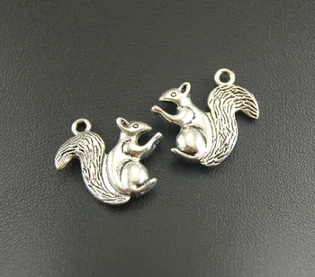 

10pcs Silver Color Squirrel Charms Necklace DIY Bracelet Necklace Jewelry Making Handmade DIY A929