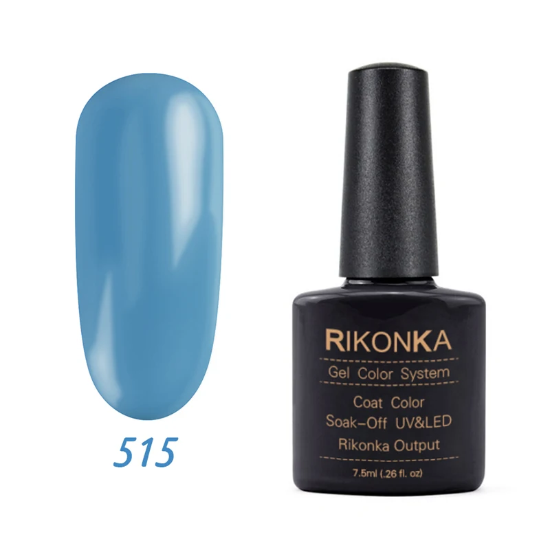 NG-515 RIKONKA UV набор гель-лаков для ногтей замочить от Vernis полуперманентный УФ Гибридный лак для ногтей гель лак краска цвета система - Цвет: NG-515