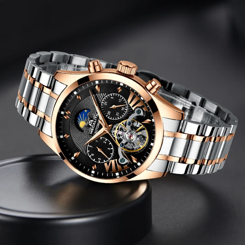 2019 MEGALITH Top Luxury Brand Automatic Mechanical Watch Men Stainless Sport Waterproof Luminous Watch Men Casual Wrist watches 2019 MEGALITH Top Luxury Brand Automatic Mechanical Watch Men Stainless Sport Waterproof Luminous Watch Men Casual Wrist watches