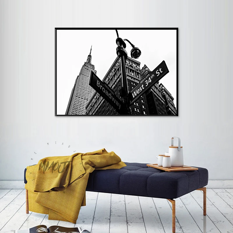 

Art Printed Canvas Painting For Living Room Broadway Decoration Wall Decor Picture New York Poster