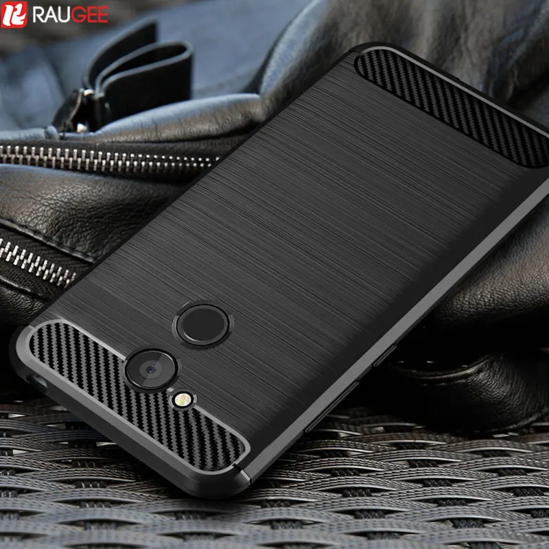 

For Huawei Honor 6C Pro Case Bumper Anti-knock Soft TPU Silicon Phone Cover Carbon Fiber Armor Cases For Huawei Honor Play Case