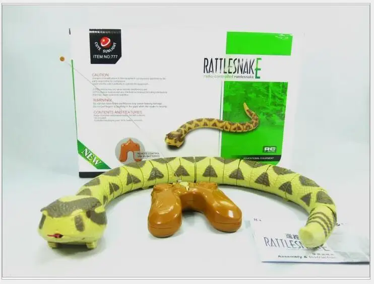 

rc rattle snakes terror Loud tail snake animal toy creative strange infrared emulation Child P5