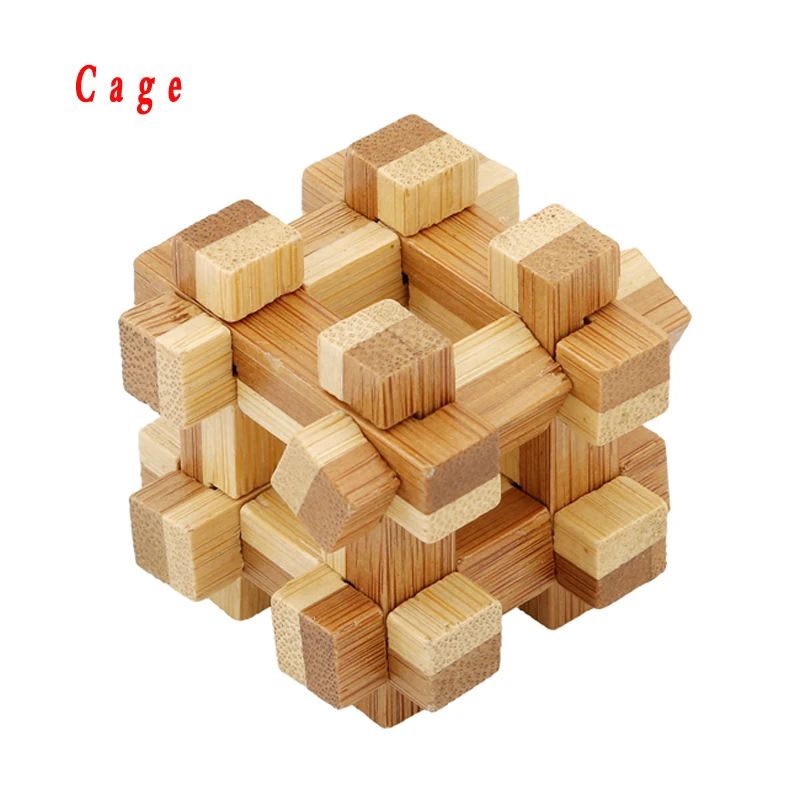 Дизайн IQ головоломка Kong Ming замок деревянная Блокировка заусенцев 3D паззлы игра игрушка интеллектуальная образовательная для взрослых детей - Цвет: 10