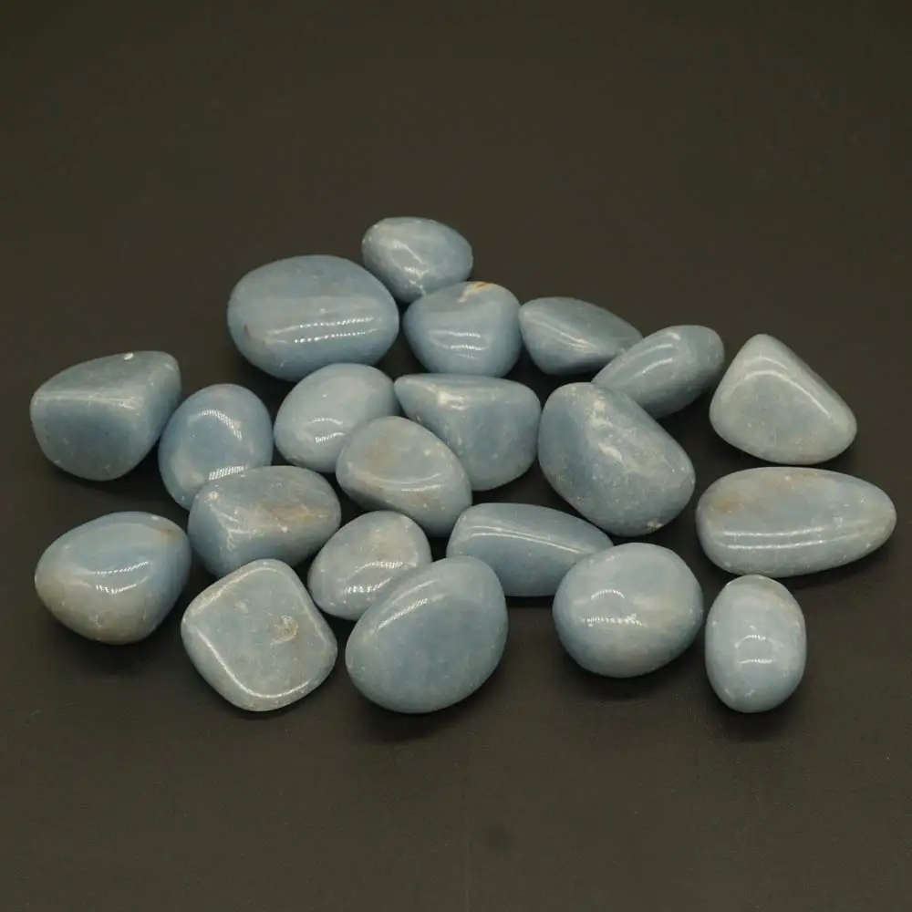 Bulk Tumbled Blu Angelite Pietre dal Perù Naturale Lucido Della Pietra Preziosa Forniture per la Wicca, Reiki, e di Cristallo di Energia di Guarigione
