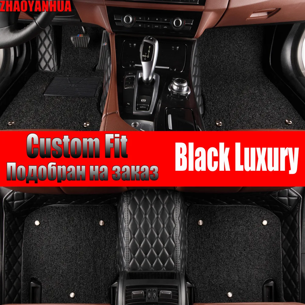 ZHAOYANHUA Car floor mats for Audi A1 A4 A6 A7 A8 Q3 Q5 Q7 TT 5D car