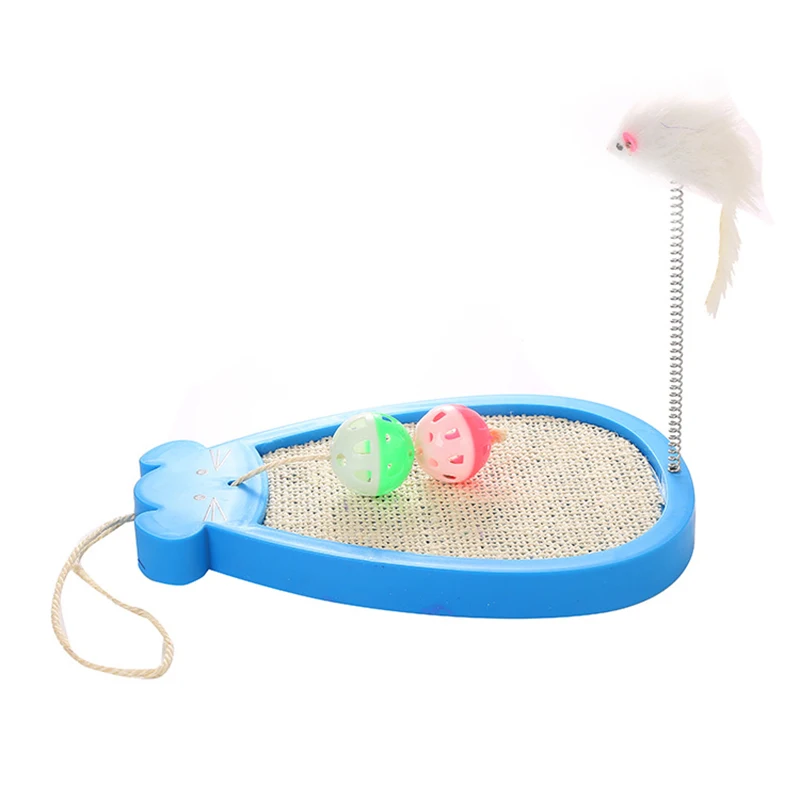 

Sisal Cat Toy Scratch Board Pad Cats Climber Pet Plush Mouse Interactive Toy Scratcher Play Tray Scratch Bite Suppliers Toys